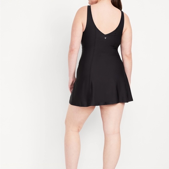 Old Navy Black Powersoft Athletic Dress with Built in Shorts Large Skort bottom - Picture 11 of 15